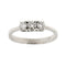 Bague 54 Bague trilogie - anneau en or blanc 18 ct et diamants 0,36 ct 58 Facettes 27536