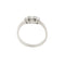 Bague 54 Bague trilogie - anneau en or blanc 18 ct et diamants 0,36 ct 58 Facettes 27536
