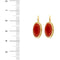 Boucles d'oreilles Boucles d’oreilles à monachella en or jaune 18 ct et corail 58 Facettes 36380