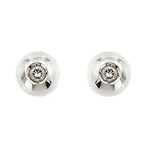 Boucles d'oreilles Boucles d’oreilles point de lumière en or blanc 18 ct et diamants 0,16 ct 58 Facettes 37342