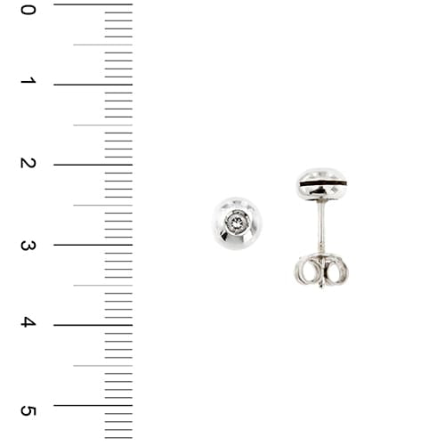 Boucles d'oreilles Boucles d’oreilles point de lumière en or blanc 18 ct et diamants 0,16 ct 58 Facettes 37342