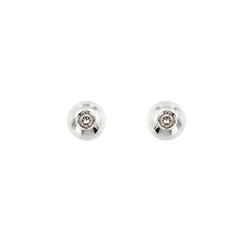 Boucles d'oreilles Boucles d’oreilles point de lumière en or blanc 18 ct et diamants 0,16 ct 58 Facettes 37342