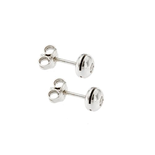 Boucles d'oreilles Boucles d’oreilles point de lumière en or blanc 18 ct et diamants 0,16 ct 58 Facettes 37342