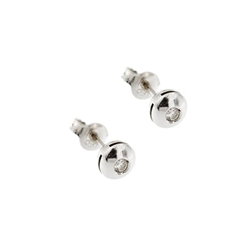Boucles d'oreilles Boucles d’oreilles point de lumière en or blanc 18 ct et diamants 0,16 ct 58 Facettes 37342