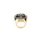 Bague Art déco - Bague en or rose et or blanc 18 ct avec diamants et onyx 58 Facettes 27855