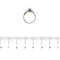 Bague Bague - Tanzanite et diamants en or blanc 18 ct 58 Facettes 38890