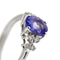 Bague Bague - Tanzanite et diamants en or blanc 18 ct 58 Facettes 38890