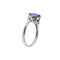 Bague Bague - Tanzanite et diamants en or blanc 18 ct 58 Facettes 38890