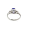 Bague Bague - Tanzanite et diamants en or blanc 18 ct 58 Facettes 38890