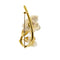 Broche Broche fleurs en nacre en or jaune 18 ct 58 Facettes 37277