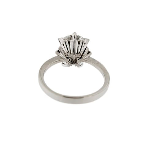 Bague 50 Bague solitaire - Diamants 1,78 ct en platine 950 58 Facettes 33443