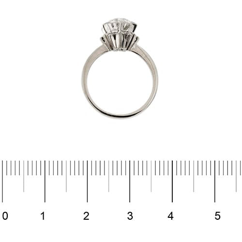 Bague 50 Bague solitaire - Diamants 1,78 ct en platine 950 58 Facettes 33443