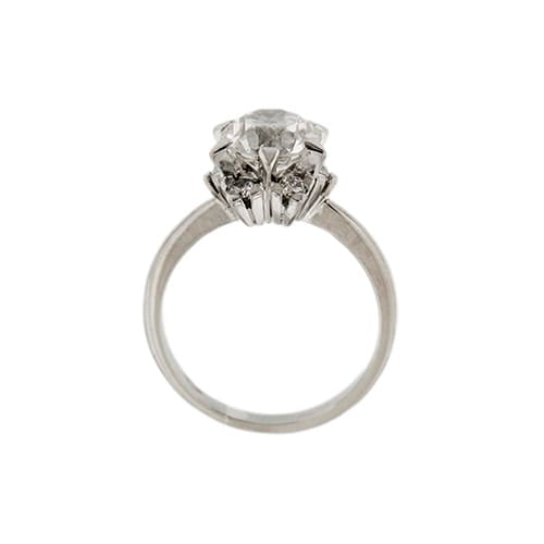 Bague 50 Bague solitaire - Diamants 1,78 ct en platine 950 58 Facettes 33443