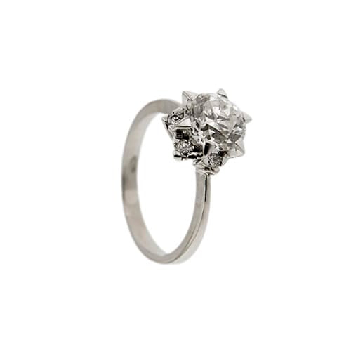 Bague 50 Bague solitaire - Diamants 1,78 ct en platine 950 58 Facettes 33443