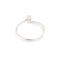 Bague Damiani - Bague solitaire contrariée en or blanc 18 ct avec diamant 0,13 ct 58 Facettes 37094