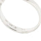 Bague Damiani - Bague solitaire contrariée en or blanc 18 ct avec diamant 0,13 ct 58 Facettes 37094