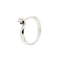 Bague Damiani - Bague solitaire contrariée en or blanc 18 ct avec diamant 0,13 ct 58 Facettes 37094
