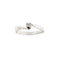 Bague Damiani - Bague solitaire contrariée en or blanc 18 ct avec diamant 0,13 ct 58 Facettes 37094
