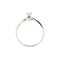 Bague Damiani - Bague solitaire contrariée en or blanc 18 ct avec diamant 0,13 ct 58 Facettes 37094