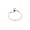 Bague Damiani - Bague solitaire contrariée en or blanc 18 ct avec diamant 0,13 ct 58 Facettes 37094