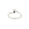 Bague Damiani - Bague solitaire contrariée en or blanc 18 ct avec diamant 0,13 ct 58 Facettes 37094