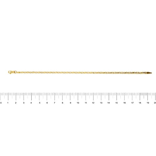 Bracelet Bracelet homme maille œil de tigre en or jaune 18 ct 58 Facettes 29875