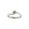 Bague Bague solitaire contrarié en or blanc 18 ct avec diamant 0,35 ct 58 Facettes 27243