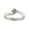 Bague Bague solitaire contrarié en or blanc 18 ct avec diamant 0,35 ct 58 Facettes 27243