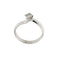 Bague Bague solitaire contrarié en or blanc 18 ct avec diamant 0,35 ct 58 Facettes 27243