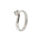 Bague Bague solitaire contrarié en or blanc 18 ct avec diamant 0,35 ct 58 Facettes 27243
