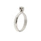 Bague Bague solitaire contrarié en or blanc 18 ct avec diamant 0,35 ct 58 Facettes 27243