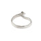 Bague Bague solitaire contrarié en or blanc 18 ct avec diamant 0,35 ct 58 Facettes 27243