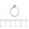 Bague Bague solitaire contrarié en or blanc 18 ct avec diamant 0,35 ct 58 Facettes 27243