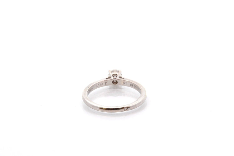 Bague 52 Cartier - Bague en platine avec diamant 0,31 ct 58 Facettes 27259