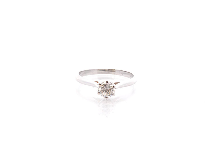 Bague 50.5 Bague solitaire diamant 0,40 ct en or blanc 18k 58 Facettes 27252dv