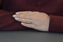 Bague 50.5 Bague solitaire diamant 0,40 ct en or blanc 18k 58 Facettes 27252dv
