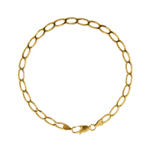 Bracelet Bracelet homme maille cheval en or jaune 18 ct 58 Facettes 33649