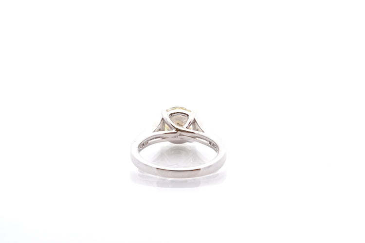 Bague 52 Bague en platine avec diamant 2,43 ct et diamants 58 Facettes 27143-27018