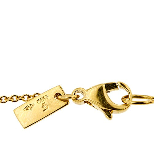 Collier Salvatore Ferragamo New Renaissance - Collier long en or jaune avec pendentif sandale émaillée 58 Facettes 39527