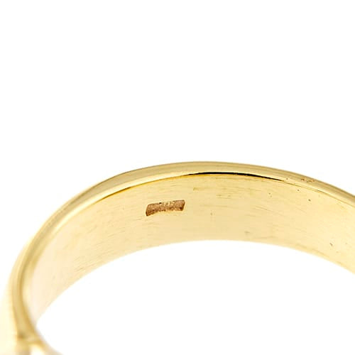 Bague Bague contrariée en or jaune et or blanc 18 ct avec aigue-marine 58 Facettes 37206