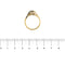 Bague Bague contrariée en or jaune et or blanc 18 ct avec aigue-marine 58 Facettes 37206