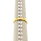 Bague Bague contrariée en or jaune et or blanc 18 ct avec aigue-marine 58 Facettes 37206