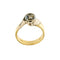 Bague Bague contrariée en or jaune et or blanc 18 ct avec aigue-marine 58 Facettes 37206