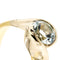 Bague Bague contrariée en or jaune et or blanc 18 ct avec aigue-marine 58 Facettes 37206