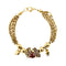 Bracelet Gabriella Rivalta - Bracelet multifils avec chien émaillé en or jaune 18 ct 58 Facettes 37279