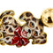 Bracelet Gabriella Rivalta - Bracelet multifils avec chien émaillé en or jaune 18 ct 58 Facettes 37279