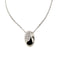 Collier Faraone - Collier maille rolò en or blanc 18 ct et diamants 58 Facettes 37410