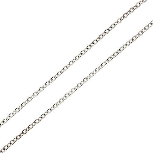 Collier Faraone - Collier maille rolò en or blanc 18 ct et diamants 58 Facettes 37410