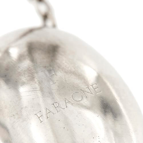 Collier Faraone - Collier maille rolò en or blanc 18 ct et diamants 58 Facettes 37410