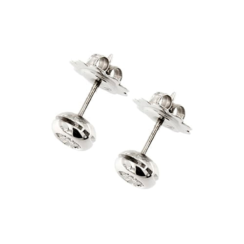Boucles d'oreilles Boucles d’oreilles point de lumière en or blanc 18 ct et diamants 0,40 ct 58 Facettes 36841